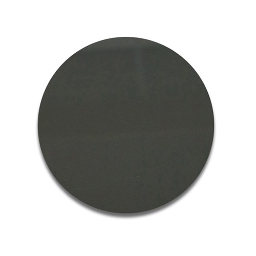 Plaque ronde en aluminum gris anthracite