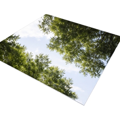 Plaque en acier polie et inoxydable