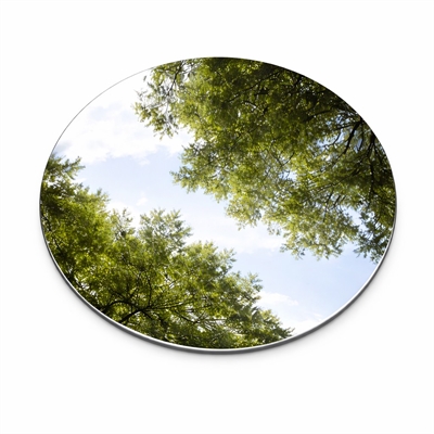 Miroir rond polie inoxydable